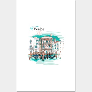 Palazzo in Venice Posters and Art